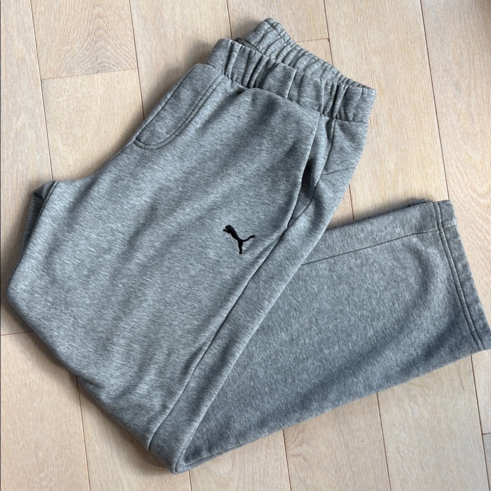 Puma Gray Fleece Joggers